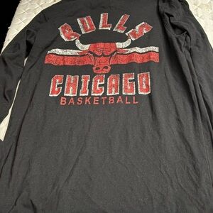 Chicago Bulls Black Long Sleeve Shirt